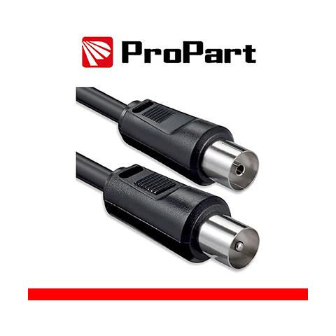 Cavo antenna TV IEC 1M SP-PR NERO - Foto 1